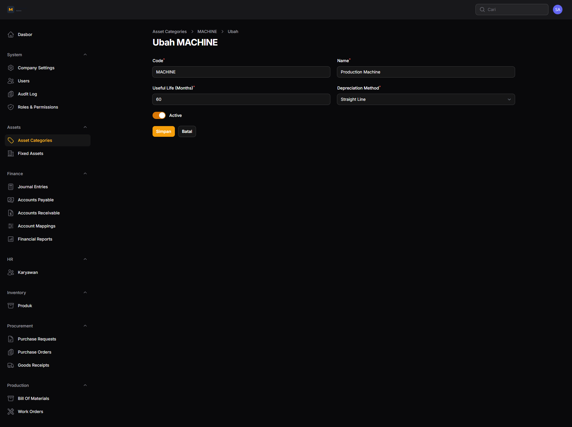 Asset Categories 2