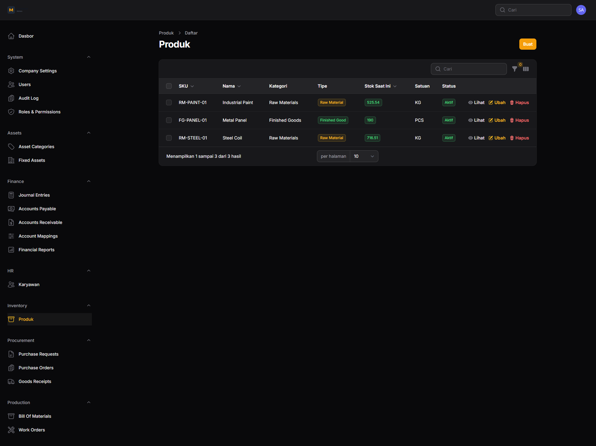 Inventory Products